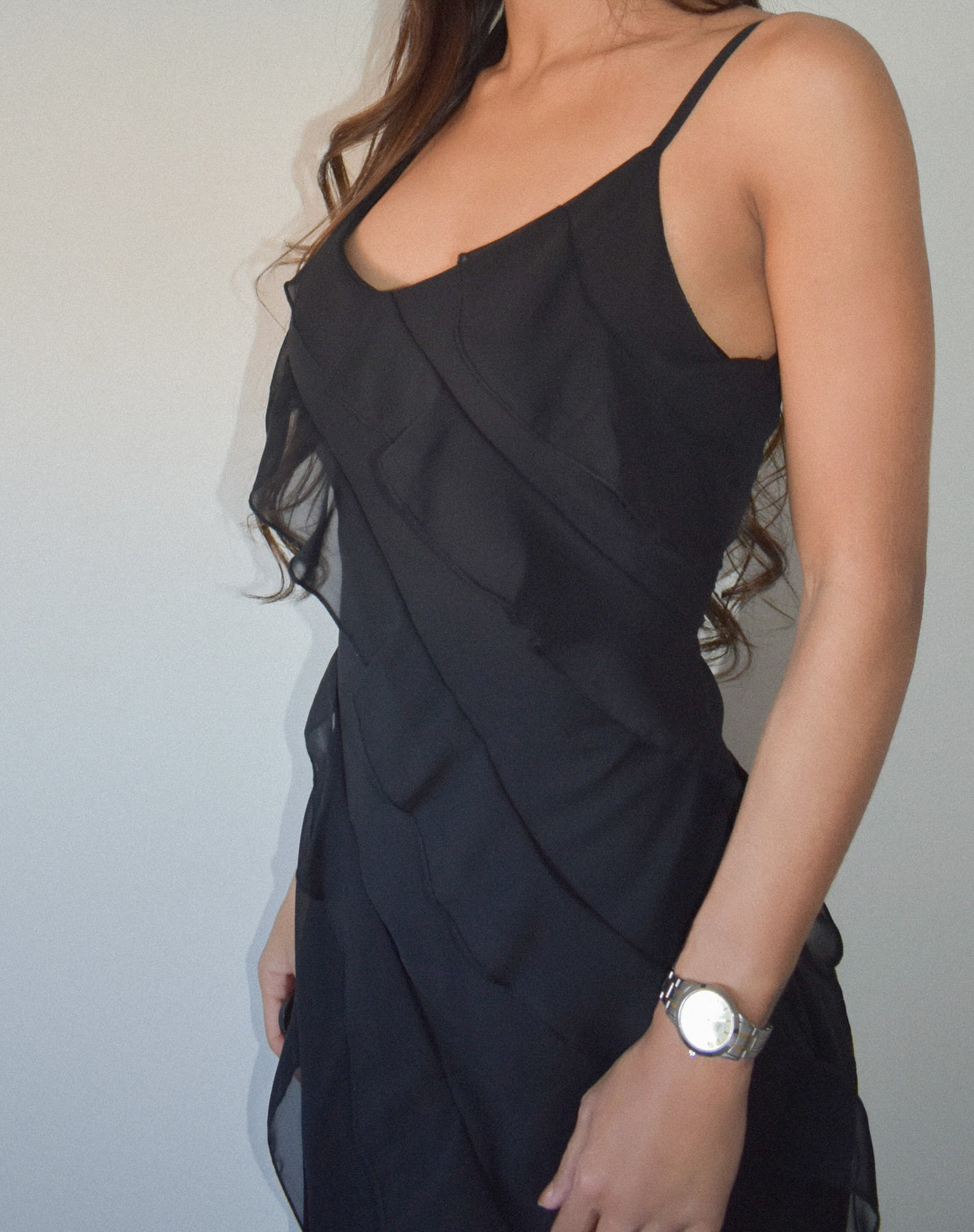 #02 Vestido Ondas Negro